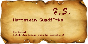 Hartstein Sugárka névjegykártya